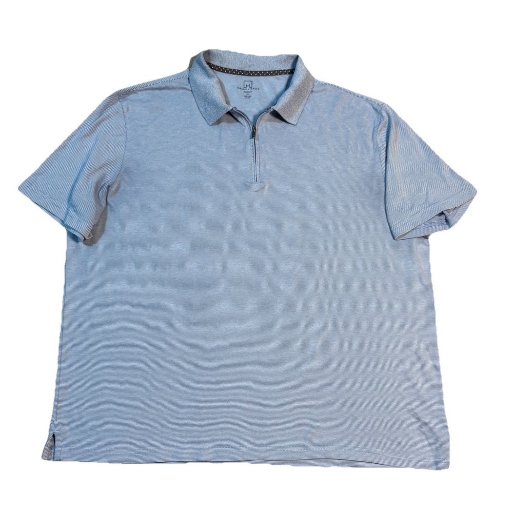 Michael Strahan Modern Fit Short Sleeve Golf Shirt Men's XL‎ Cotton Blend